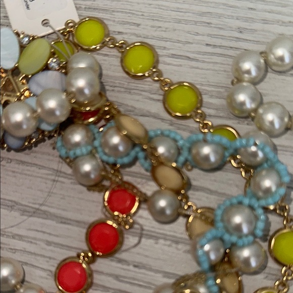 Kate Spade Gold and Pink pearl cluster Necklace - Picture 7 of 10